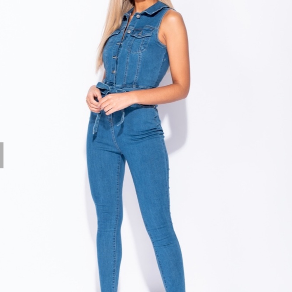 Parisian denim jumpsuit